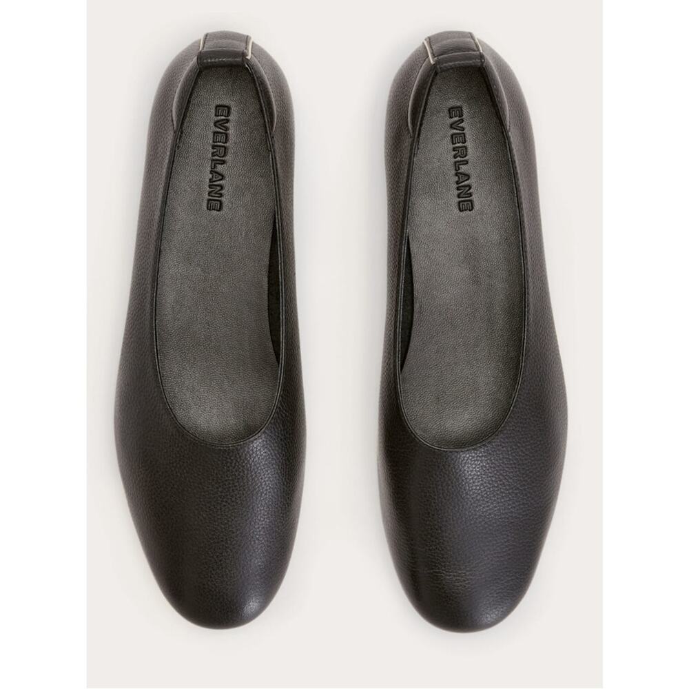 Everlane Day Glove Flat Black Leather Ballet Slip On Size 6.5 Sustainable Chic - Picture 2 of 10